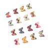 200Pcs Butterfly Wood Button Cartoon Wooden Mixed Colour Decoration for DIY Sewing Craft