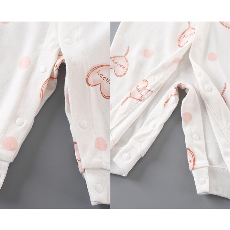 KIDDIEZOOM Baby Boy Girl Long Sleeved Spring and Autumn Baby Onesies 100%cotton Baby Crawling Clothes, Boneless Single Breasted Clothes