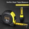 Rubberized Ruler 3M 5 Meters Woodworking Tool Steel Tape Metric Tape Measure Retractable