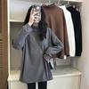Double-sided Velvet Base Shirt for Women with Autumn and Winter New Loose Warm Long-sleeved T-shirt for Women Students Tops for Women