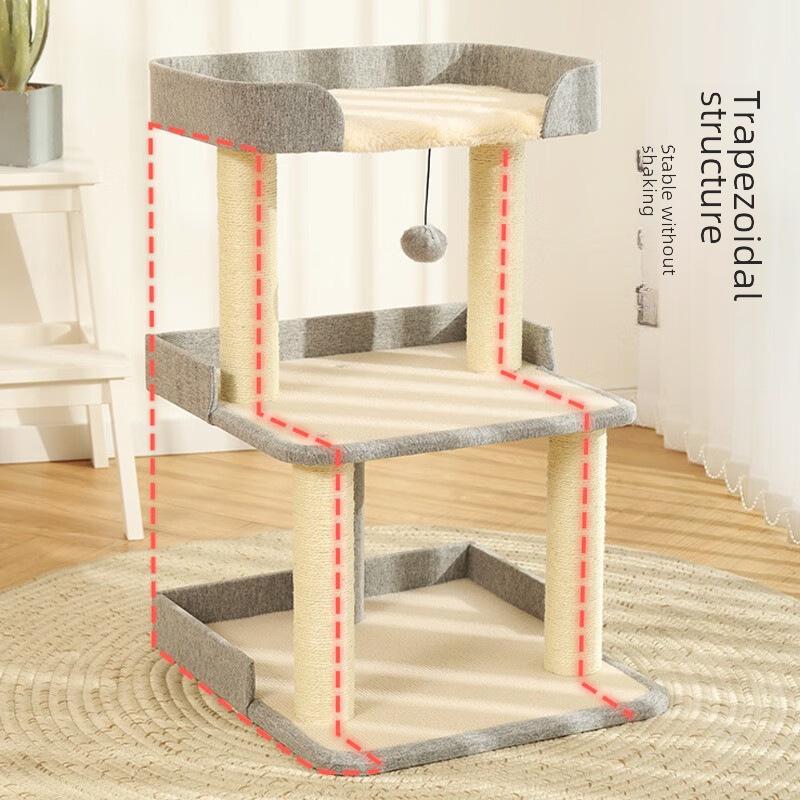 Cat Climbing Frame & Tree, Bed, Small Climber, Toys, Sisal Scratch Board, Supplies