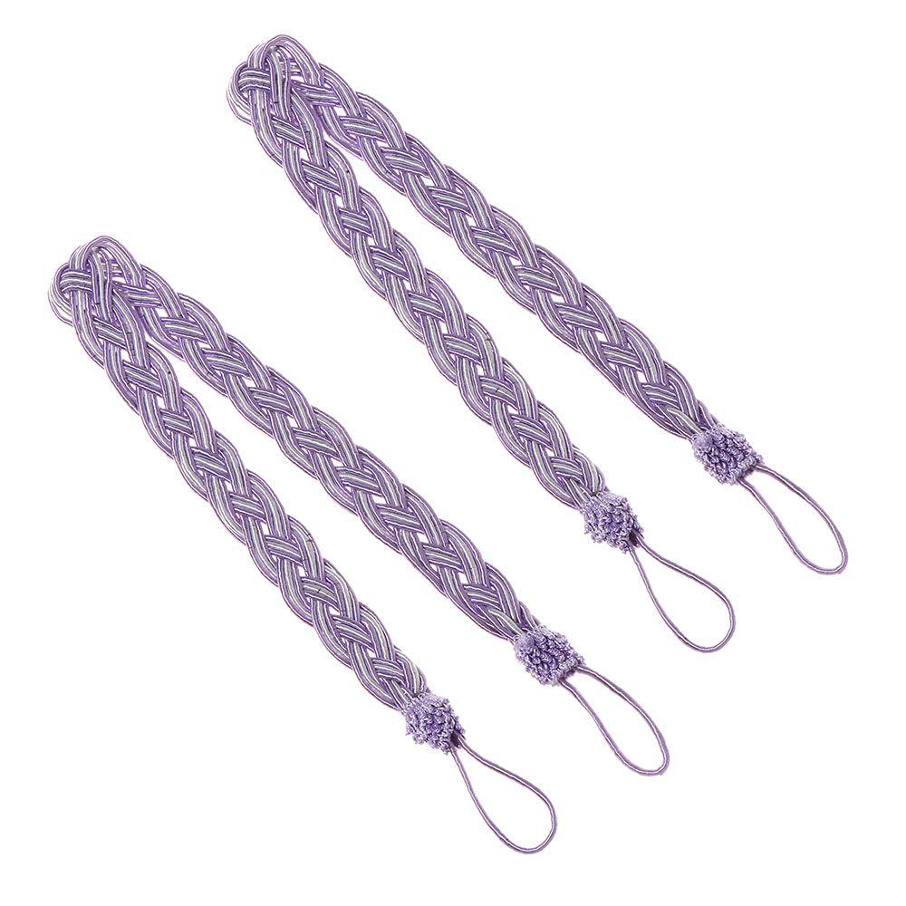 Practical Modern Hold Braided Tiebacks Curtain Holder Rope Satin Voile Strap Tie Backs