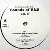12inch Record VARIOUS - Sounds Of R&B Vol. 5 SON005 Not On Label US Rap & Hip-Hop/R&B Used