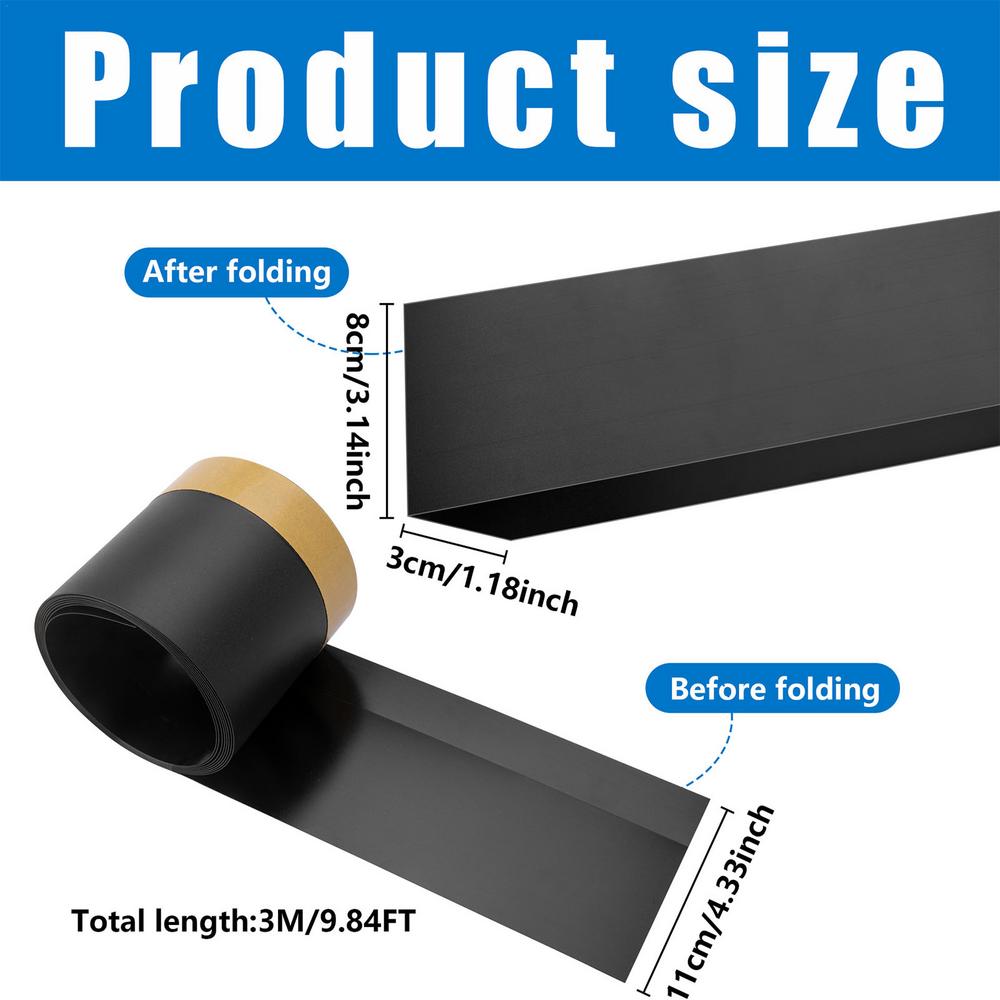 3-meter Dustproof Stopper Adhesive Strap Bed Bottom Strip Baffle Avoid Sliding Under Couch Sofa Toy Blocker Bumper