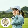 Magnetic Golf Ball Marker with Hat Clip Rustproof Corrosion Resistant Metal Flower-Shaped Golf Ball Marker Accessories