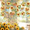 18Pcs Sunflower Hanging Swirls Decorations Sunflower Foil Swirls Ceiling Wall Decor for Birthday Party Wedding Baby Shower