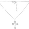 Silver Necklace with Natural Topaz 1.099ct, Product Weight 3.87g (2167617)