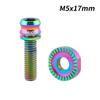 Titanium Zinc Zinc Alloy Bicycle Front Wheel Fixing Screw Bicycle Fixing Screw Gasket  Road Bikes