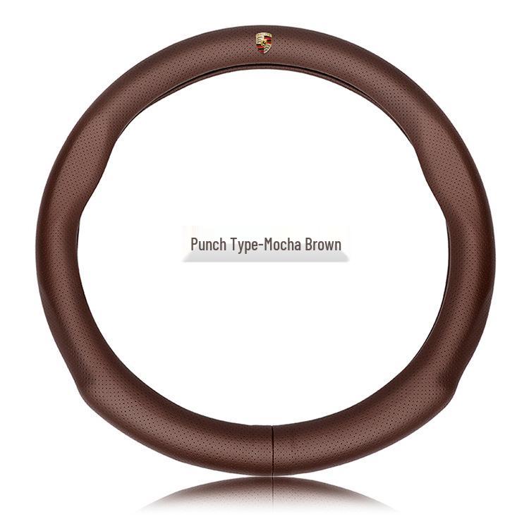 Чехол на руль для специального автомобиля Infiniti - Натуральная кожа, Замша, Углеволокно, Универсальный, Дышащий, Всесезонный