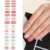 Semi Cured Gel Nail Strips Patches Sliders UV/LED Lamp Cured Adhesive Long Lasting Full Cover Gel Nail Stcikers Manicure