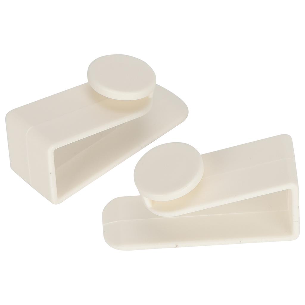 2Pcs Hook Thickened Door Hanger Free Perforated Shelf Bed Barb Object Hanging Tool White