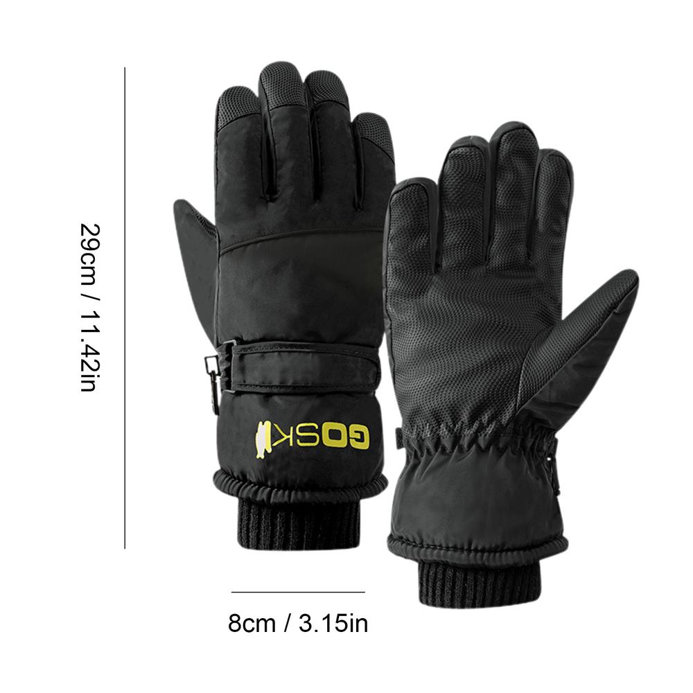 Unisex Ski Gloves -30 Degree Snowboard Mittens Touchscreen Gloves Winter Snowmobile Motorcycle Waterproof Thermal Snow Gloves