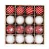 16 Pieces Christmas Ball Decorations Xmas Tree Hanging Ornaments Handmade Home Decor for Birthdays