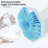 Shower Brush Polygon Soft Skin Exfoliating Scalp Massage Portable Ergonomic Handle Anti-septic Body Brush Bath Shower Brush Scrubber
