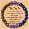 Cross-Border Hot-Selling Amethyst, Lapis Lazuli & Tiger's Eye Stone Bracelet