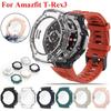 Защитная пленка для стекла PC Shell для Amazfit T-rex 3 Smartwatch Trex3 Full Cover Screen Закаленное стекло Защитный бампер Рамка Чехол