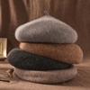 Autumn/Winter Versatile Beret Women's Retro Woolen Casual Painter's Hat Minimalist Bud Hat