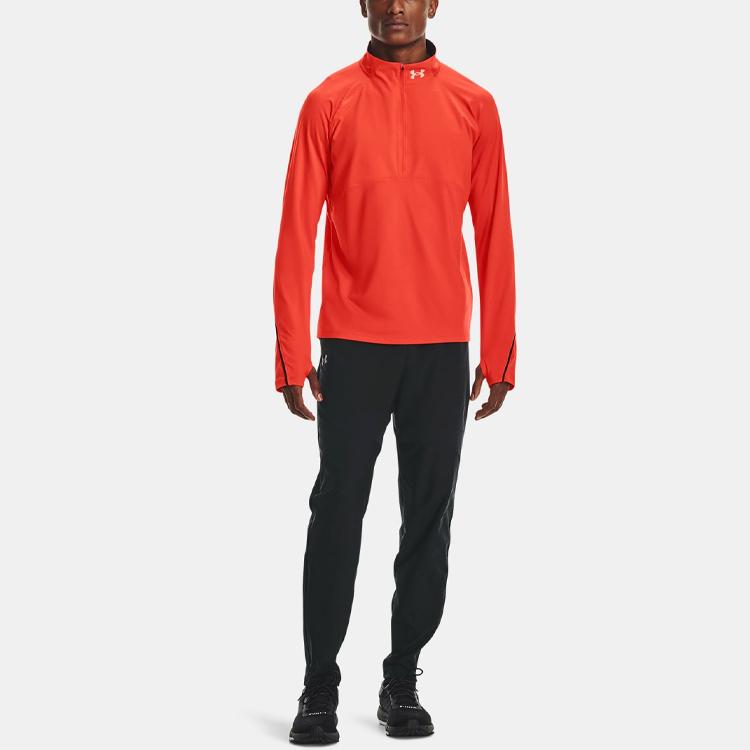 Under Armour Qualifier 2.0 Logo Print Training Pants Men Bottoms Black 1366271-001