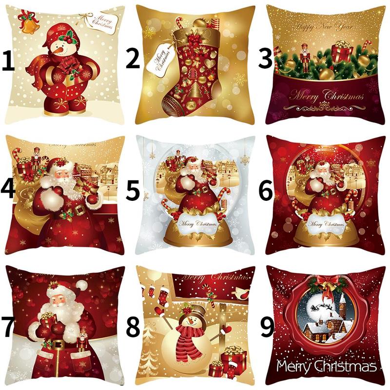 Santa Pillowcase Happy New Year Xmas Gifts Christmas Decor for Home Merry Christmas Ornament Navidad Natal Xmas Gifts