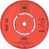 7inch Record JULIE EGE - Love S5431 CBS 1971 UK Pop Used