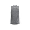 Under Armour Solid Color Round Neck Pullover Comfortable Casual Training Sports Slim Fit Sleeveless Vest Men Vest Rhino-Gray 1382795-025