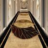3D Leaf Pattern Hall Carpet Washable Living Room Corridor Rugs Non-slip Long Hallway Area Runner Hotel Stairway Decor Floor Mat