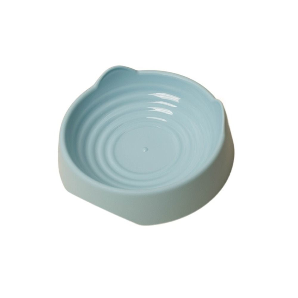 Solid Color Cat Bowl Plastic Pet Supplies Practical Kitten Food Container