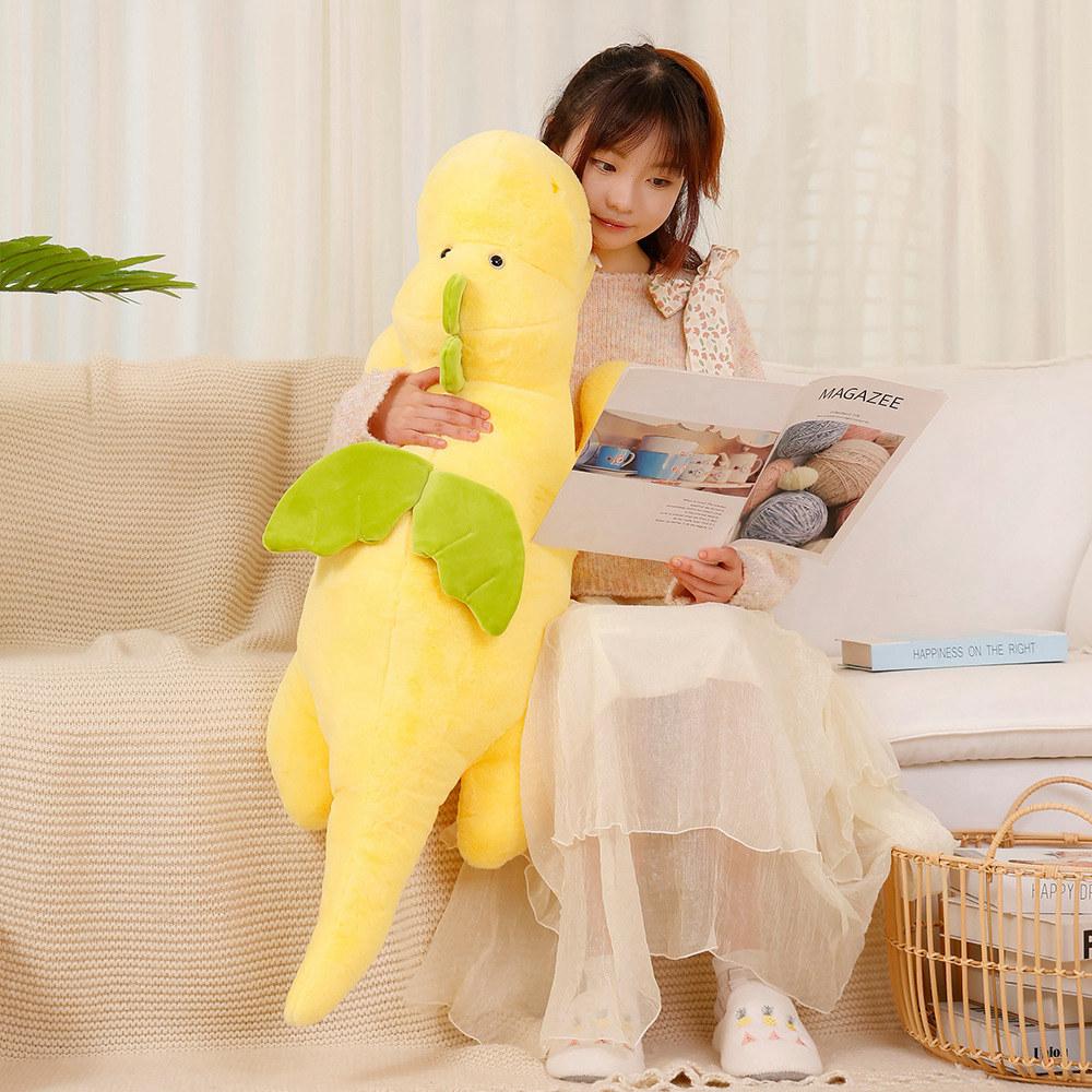 Cartoon Giant Lying Long Dragon Plush Pillow Toy Cute Stuffed Animals Dragon Plushies Cushion Anime Soft Kids Toys for HomeDecor