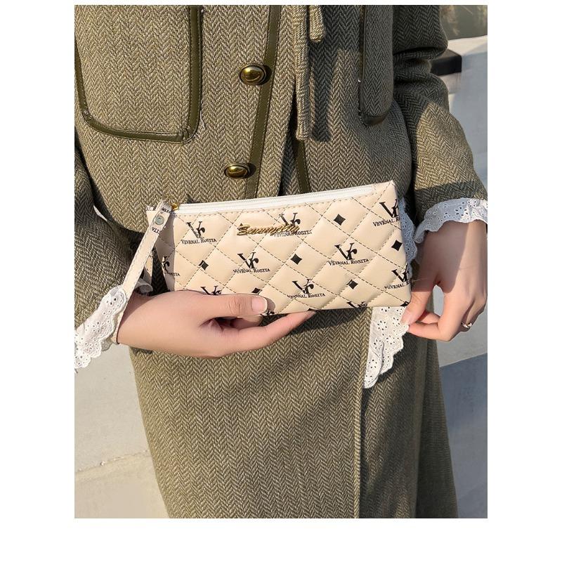 Women's Bag Mobile Phone Bag Fashion Everything Printed Coin Purse Advanced Sense Clutch Bag