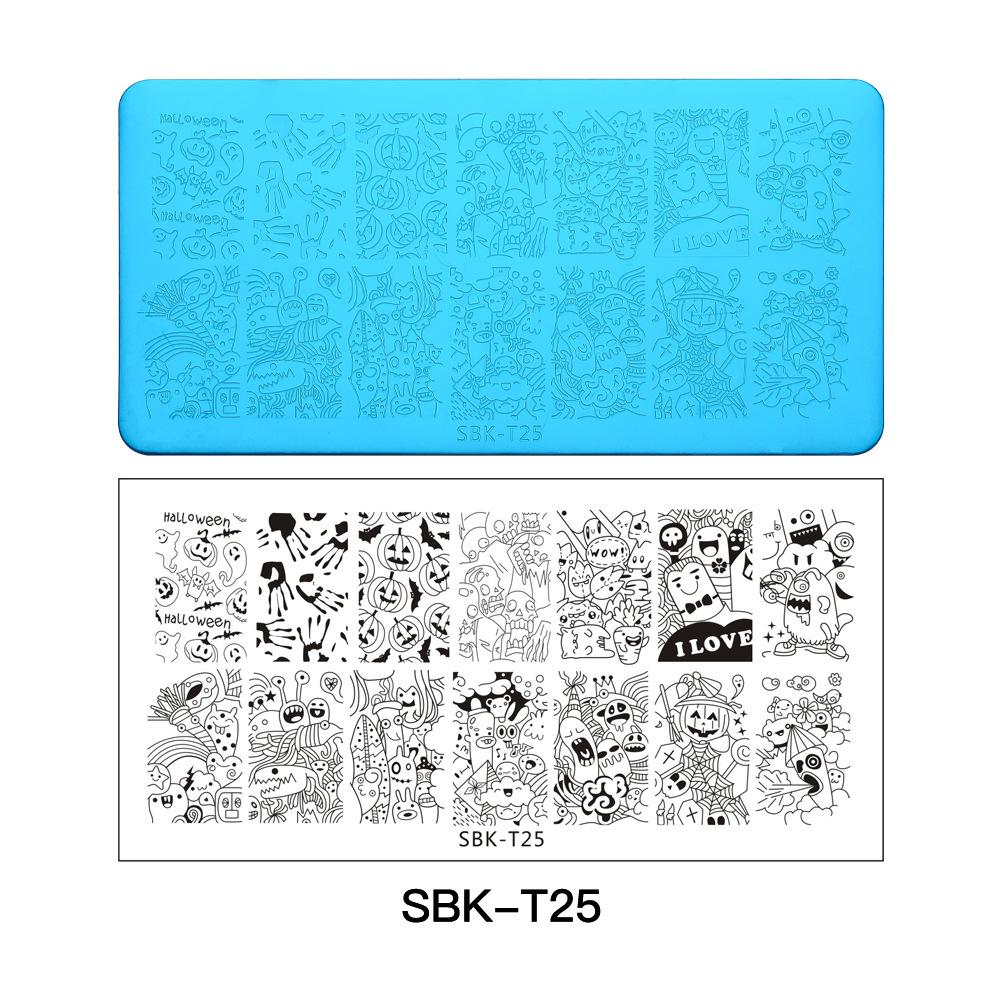 1PC Stainless Steel Printing Nail Stamping Plates Manicure Leaves Maple Template Mold Xmas Snowflakes Nail Art DIY Decorations