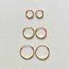 Mi0 Simple Thin Ring Earring(gold)