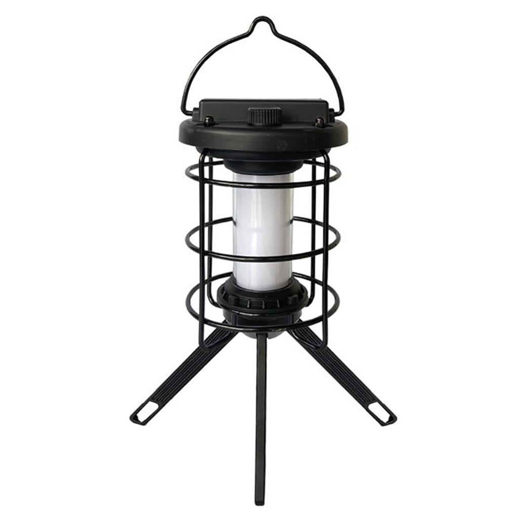 Vintage LED Camping Lantern USB Rechargeable Camping Tent Light Outdoor Decorative Hanging Lantern