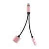Adapter Charger Audio Cable 2 In 1 Charge To 3.5 Mm Jack Headphone Aux Converter for Apple Iphone 7 8