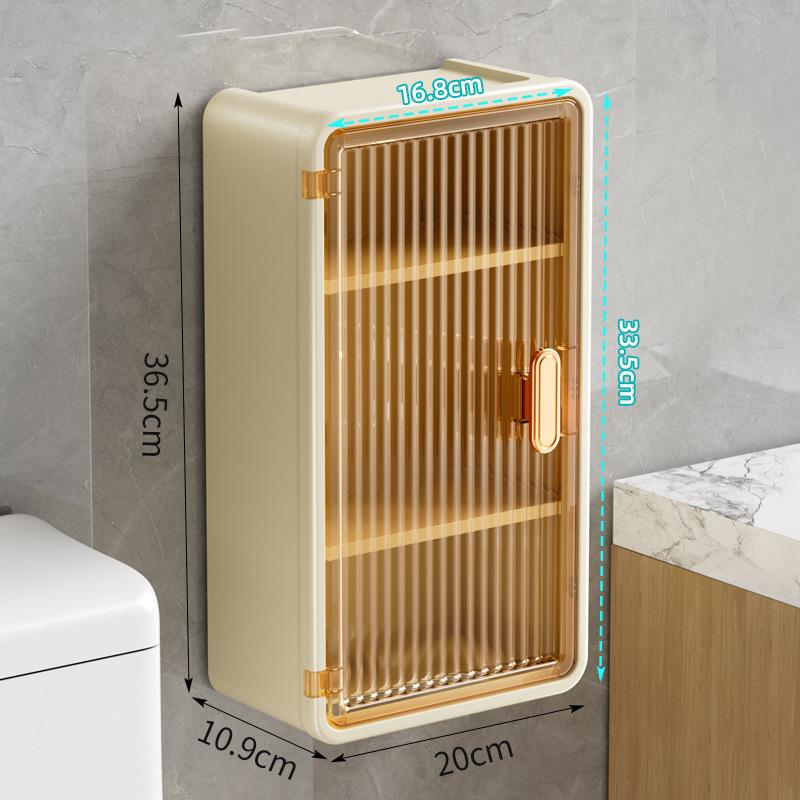 Punch-Free Wall-Mounted Tissue Box Transparent High-Value Rack High-End Storage Box Simple Large Paper Box