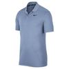 Solid Color Logo Polo Shirt Men Tops Lake-Blue 891858-460