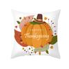 Autumn Harvest Thanksgiving Cushion Cover New Arrival Turkey Pumpkin Peach Skin Printed Cushion