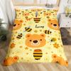 Cartoon Animals Duvet Cover Cute Giraffe Monkey Tiger Elephant Bedding Set Lovely Wildlife Comforter Cover Polyester Quilt Cover