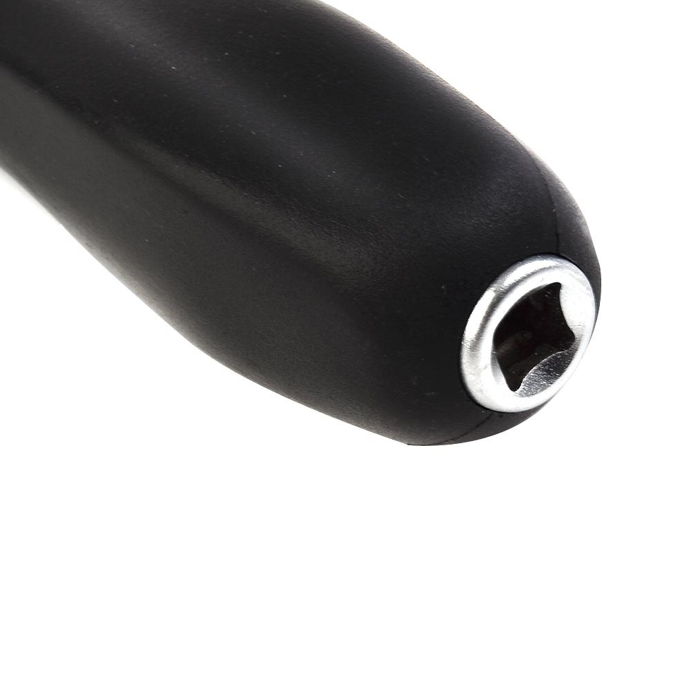 Square Rod Connecting Rod Square Rubber Handle 150mm Black