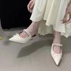 Fashion Wedges Crystal Women Slippers Elegant Mid Heels Sandals Slingback Mules Shoes Fashion Woman Pumps 2025 Summer New Dress Zapatos
