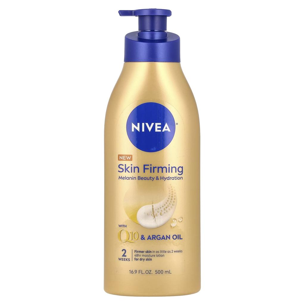 Nivea Skin Firming Melanin Beauty & Hydration Body Lotion, 16.9 Fl Oz (500 Ml)