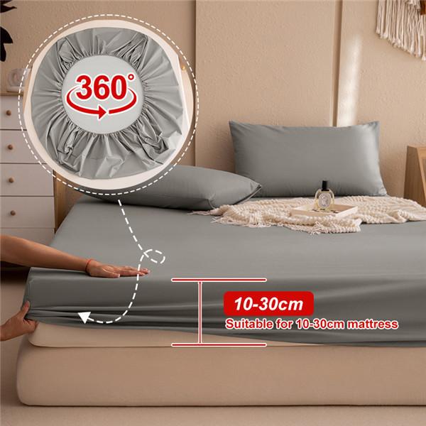 Elastic Band Fitted Bed Sheet Waterproof Bed Mattress Protector Pad Bed Double Couple Bedspread Multi Size Bed Sheet