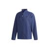 Logo Print Solid Color Stand Collar Jacket Men Jackets Blue CV6230