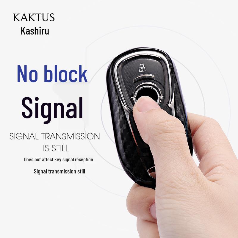 Kashiru Carbon Fiber Pattern Key Case for Buick Regal Encore - Full Wrap Protection