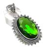 Natural Peridot Gemstone Handmade 925 Sterling Silver Jewelry Pendant 2.17" S5T57