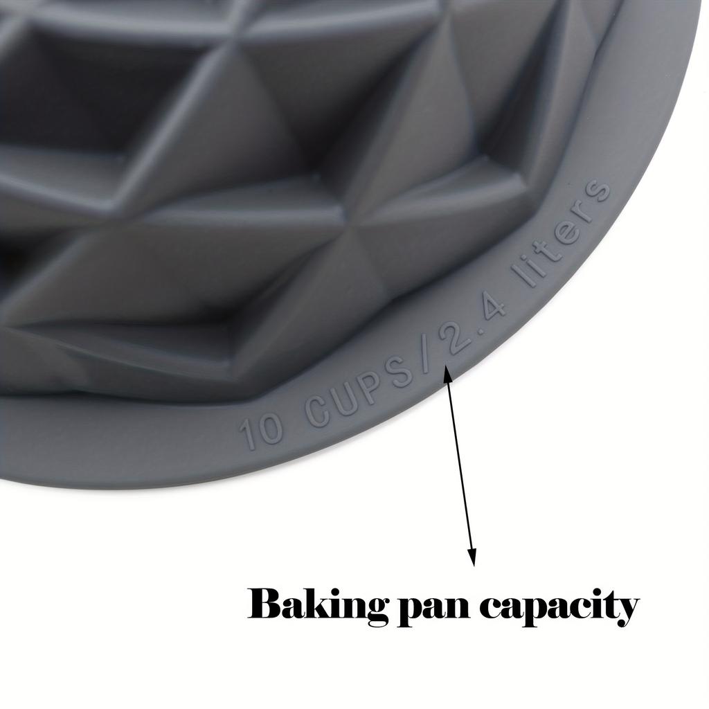Silicone Charlotte Cake Pan Reusable Mold Fluted Cake Pan Nonstick Round Molds for Shortcake Cheesecake Brownie Tart Pie