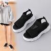 Spring and Summer New Muffin Bottom Knitted Fish Mouth Simple Sports Sandals Tide