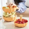 2Pcs Food Storage Tray Large Capacity with Toothpick Storage Pumpkin Creative Simplicity Double Layer Detachable Fruit Basket Home Supplies