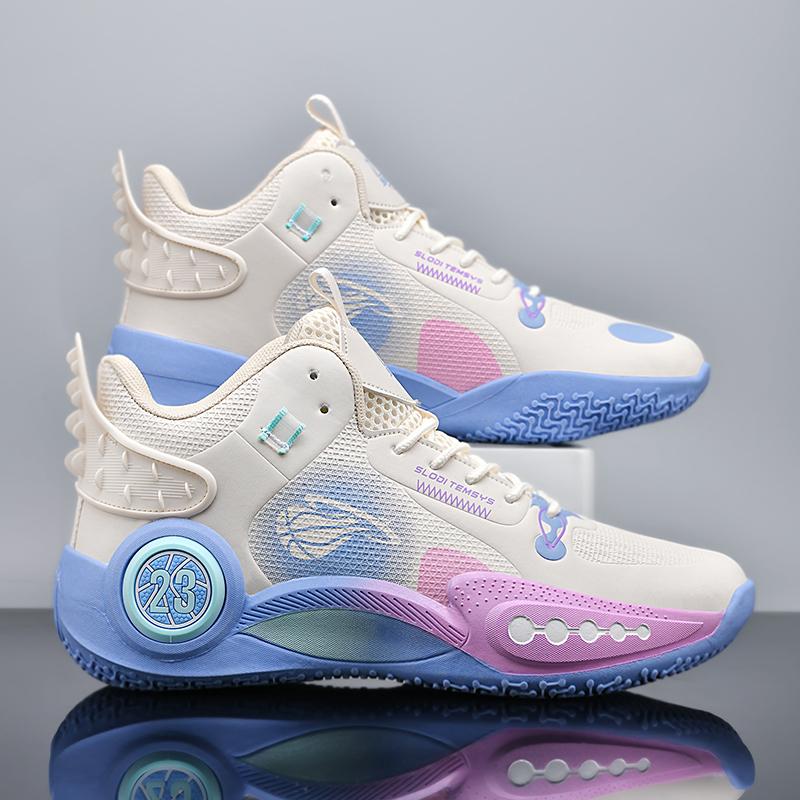 Модные мужские баскетбольные кроссовки Высококачественные полевые Нескользящие Атлетические кроссовки Амортизация Женский Бренд Мужская Ноская Спортивная Баскетбольная Обувь