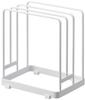 Jitsugyo 6178 Cutting Board Stand for Holding Round Cutting Approximately W16 X X Freestanding Cutting Board Stand Boards, White, D11.8