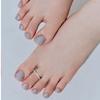 Silver Sparkle Gel Pedi